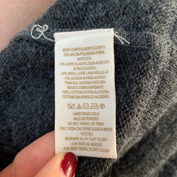 Free People Ivy Varsity Gray Sweater - Picture 8 of 8